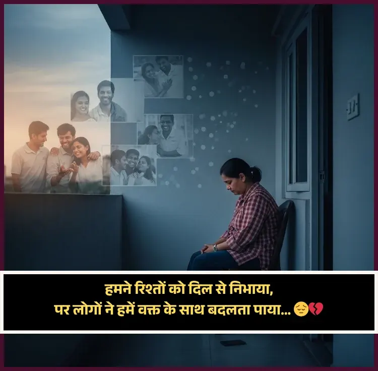 Attitude Badalte Rishte Shayari