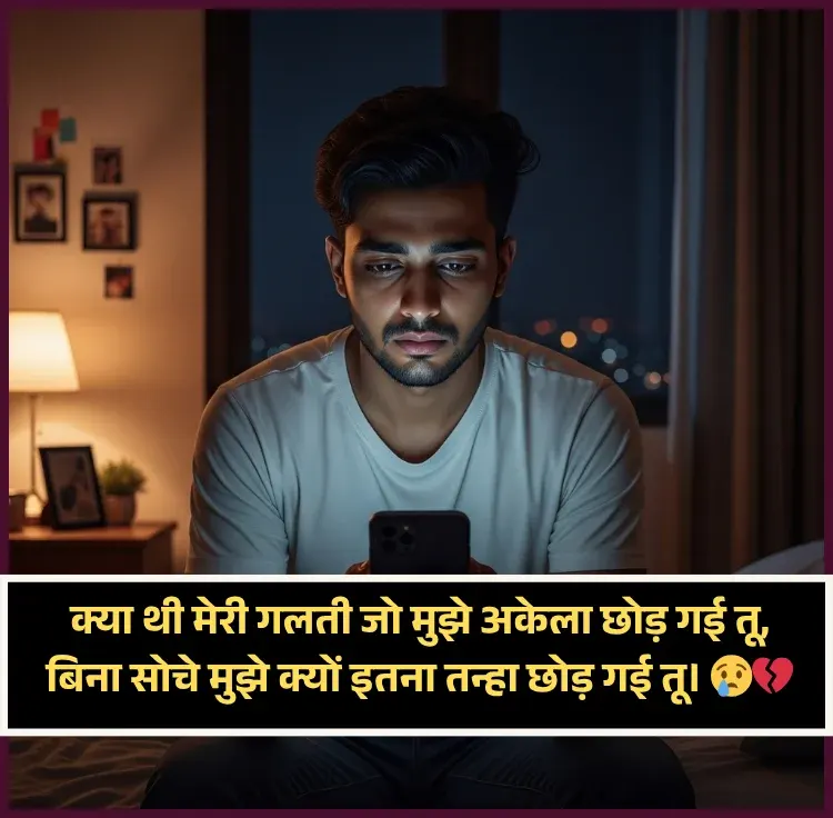 Feeling Alone Shayari Girl
