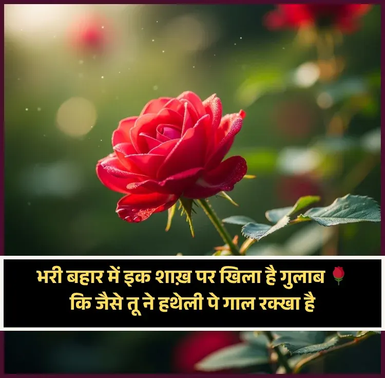 Love Life Flower Shayari