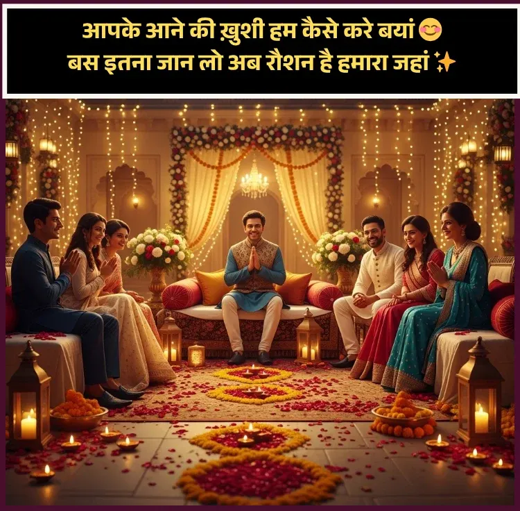 Welcome Shayari in Hindi Text